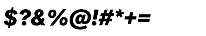 Post Grotesk Black Italic Font OTHER CHARS