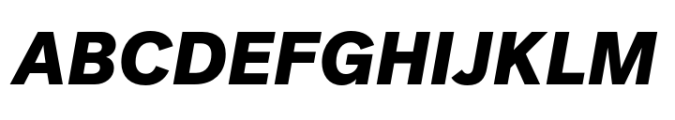 Post Grotesk Black Italic Font UPPERCASE