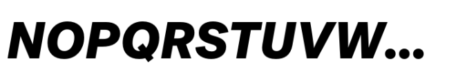 Post Grotesk Black Italic Font UPPERCASE