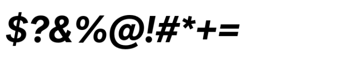 Post Grotesk Bold Italic Font OTHER CHARS