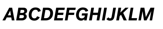 Post Grotesk Bold Italic Font UPPERCASE
