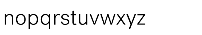 Post Grotesk Light Font LOWERCASE