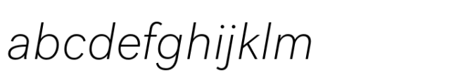 Post Grotesk Thin Italic FONT