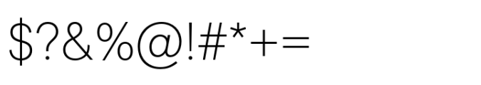 Post Grotesk Thin Font OTHER CHARS