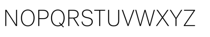 Post Grotesk Thin Font UPPERCASE