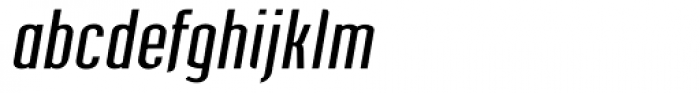 Post Industrial Medium Italic Font LOWERCASE