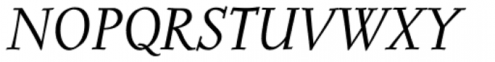 Post-Mediaeval Italic Font UPPERCASE