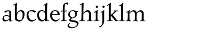 Post-Mediaeval Regular Font LOWERCASE