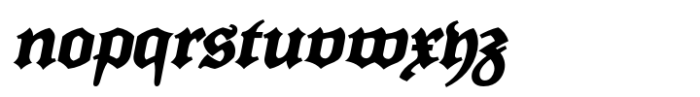 Post Tenebras Lux Bold Italic Font LOWERCASE