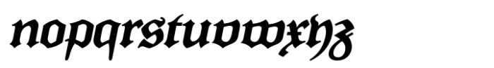 Post Tenebras Lux Medium Italic Font LOWERCASE