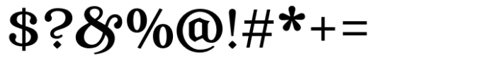 Post Tenebras Lux Medium Font OTHER CHARS