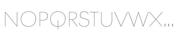 Postea Cyrillic Hairline Font UPPERCASE