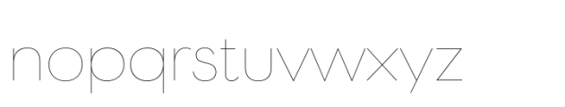 Postea Cyrillic Hairline Font LOWERCASE