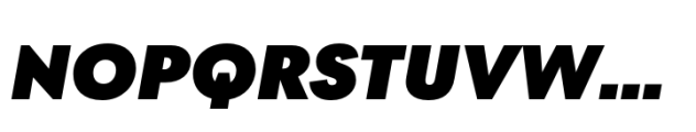 Postea Extrabold Italic Font UPPERCASE