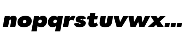 Postea Extrabold Italic Font LOWERCASE