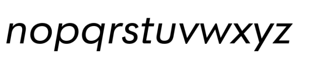 Postea Regular Italic Font LOWERCASE