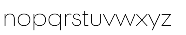 Postea Thin Font LOWERCASE