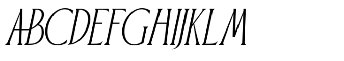 Postenia Italic Font UPPERCASE