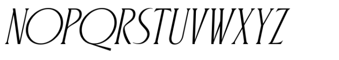 Postenia Italic Font UPPERCASE