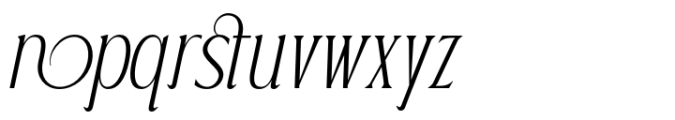 Postenia Italic Font LOWERCASE