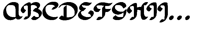 Poster Flourish Bold Extended Font UPPERCASE