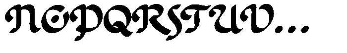 Poster Flourish Bold Extended Font UPPERCASE