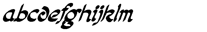Poster Flourish Bold Extra Ital FONT
