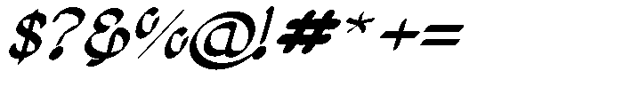 Poster Flourish Extended Ital Font OTHER CHARS