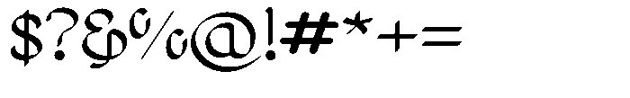 Poster Flourish Extended Light Font OTHER CHARS