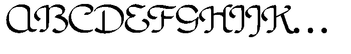 Poster Flourish Extended Light Font UPPERCASE