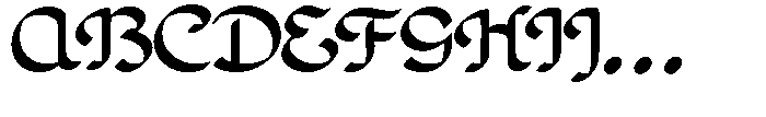 Poster Flourish Extended Font UPPERCASE