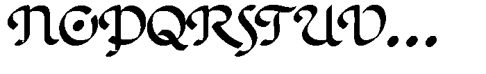 Poster Flourish Extended Font UPPERCASE