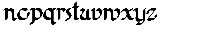 Poster Flourish Extended Font LOWERCASE