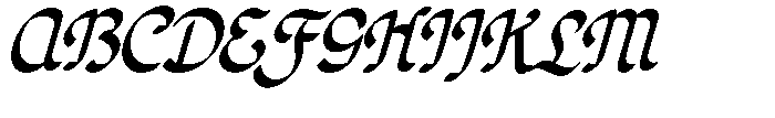 Poster Flourish Italic Font UPPERCASE