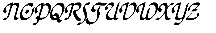 Poster Flourish Italic Font UPPERCASE