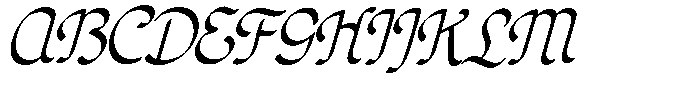 Poster Flourish Light Italic Font UPPERCASE