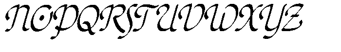 Poster Flourish Light Italic Font UPPERCASE