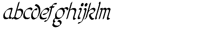 Poster Flourish Light Italic FONT