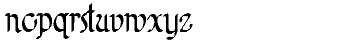 Poster Flourish Light Font LOWERCASE