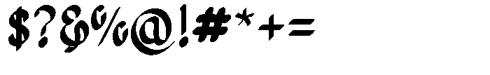 Poster Flourish Regular Font OTHER CHARS