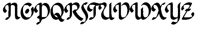 Poster Flourish Regular Font UPPERCASE