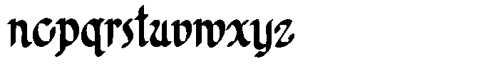 Poster Flourish Regular Font LOWERCASE