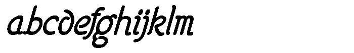 Poster Print Italic FONT