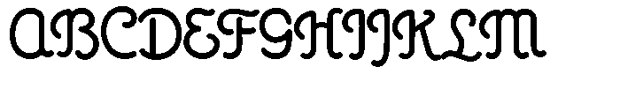 Poster Print Regular Font UPPERCASE