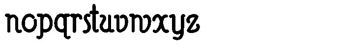 Poster Print Regular Font LOWERCASE
