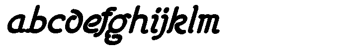 Poster Print Semibold Italic FONT