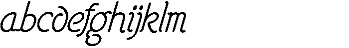 Poster Print Thin Italic FONT