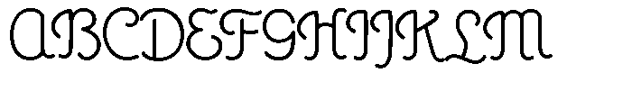Poster Print Thin Font UPPERCASE
