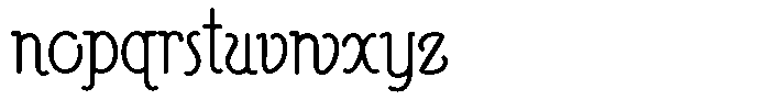 Poster Print Thin Font LOWERCASE
