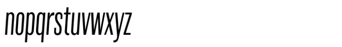 Poster Sans Light Italic Font LOWERCASE